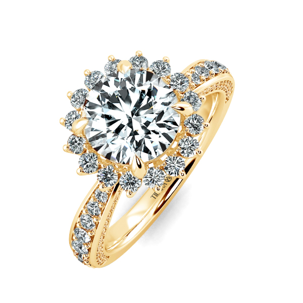 Nhẫn đính hôn Floral Halo NCH2502 3